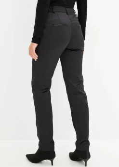 bonprix bonprix Pantalón de traje de satén fino Negro Outlet
