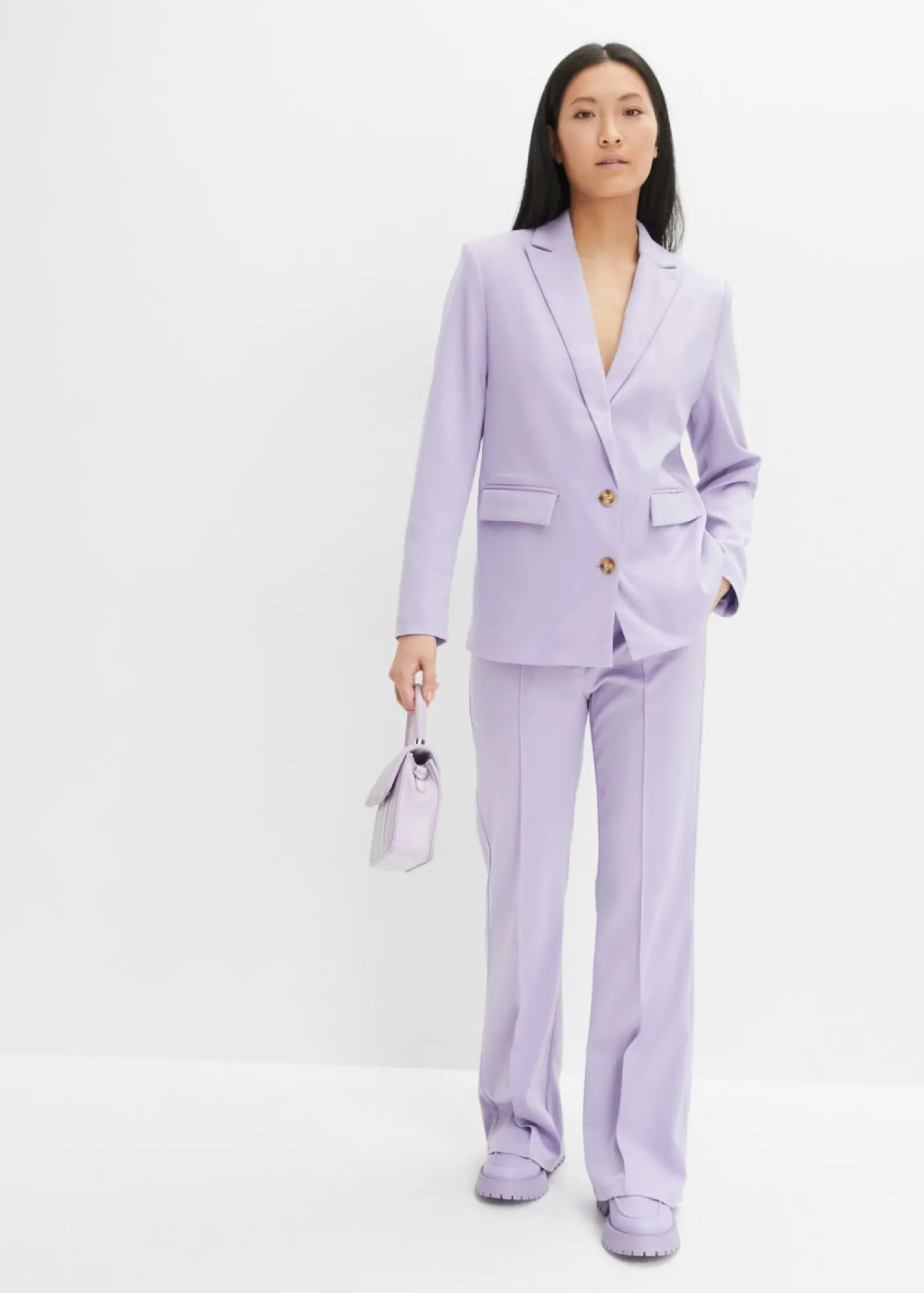 bonprix bonprix Pantalón de traje flared Violeta claro Best