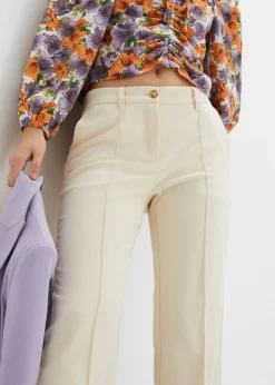 bonprix bonprix Pantalón de traje flared gris guijarro Clearance