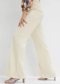 bonprix bonprix Pantalón de traje flared gris guijarro Clearance