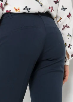 bonprix bonprix Pantalón de traje, petite Azul marino Discount