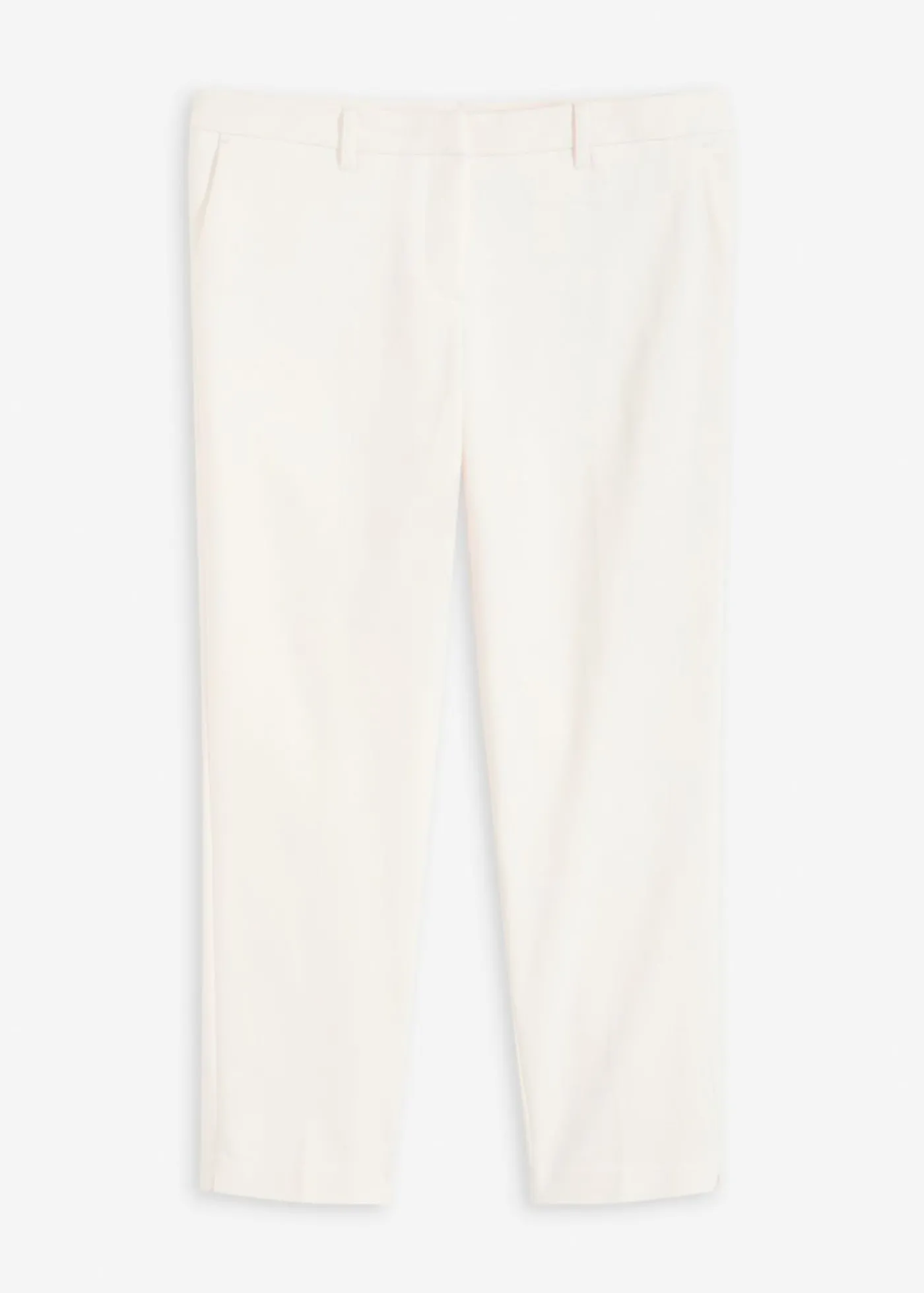 bonprix bonprix Pantalón ejecutivo de largo capri Blanco lana