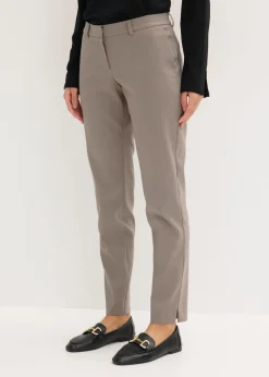 bonprix bonprix Pantalón elástico Marrón grisáceo Sale