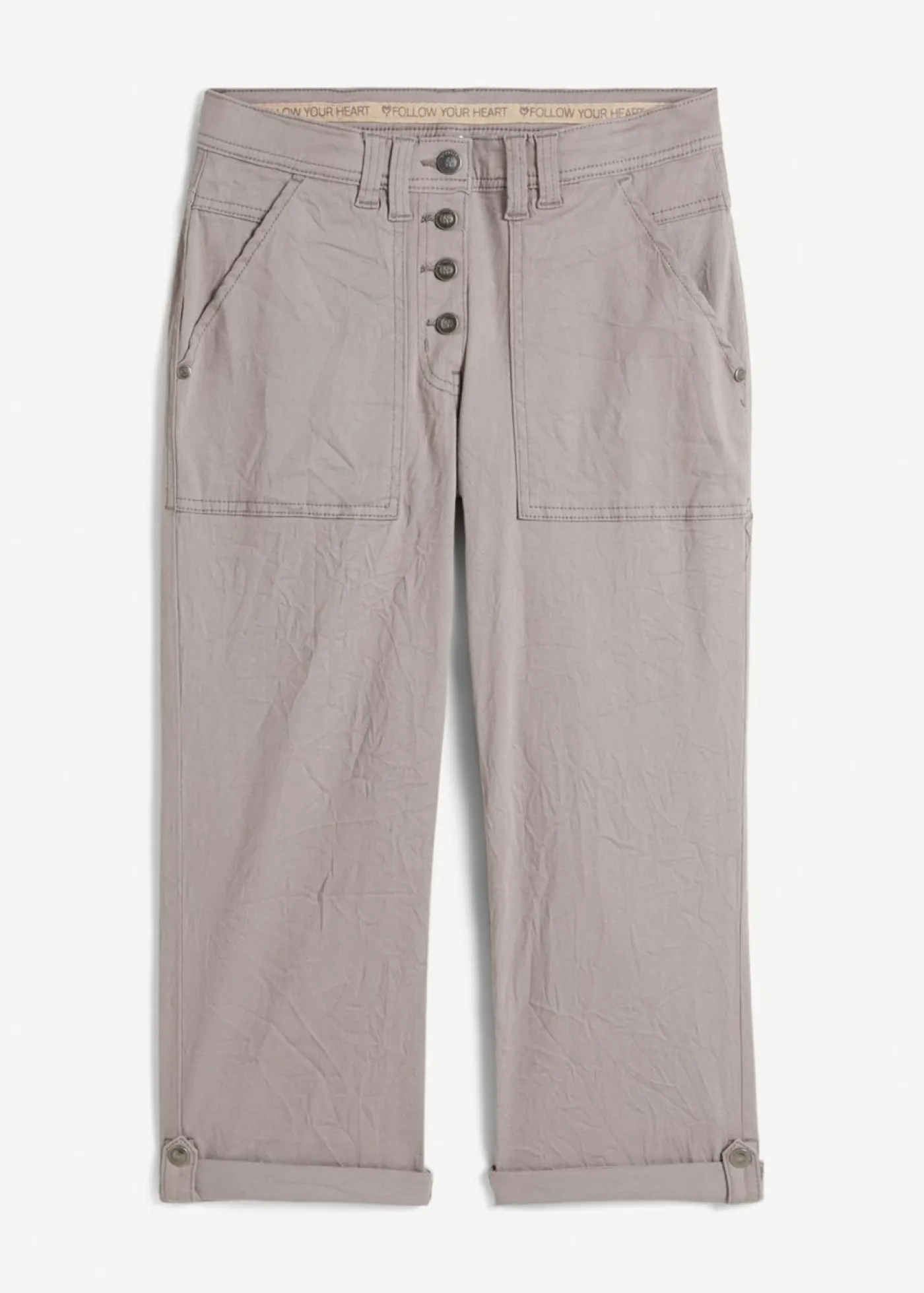 bonprix bonprix Pantalón elástico Gris Online