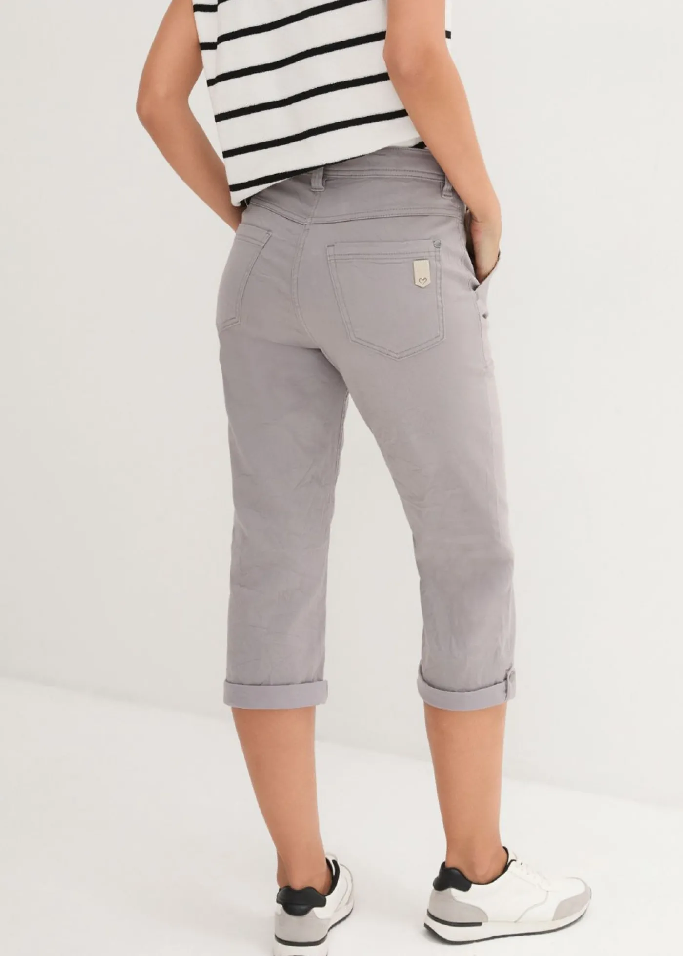 bonprix bonprix Pantalón elástico Gris Online
