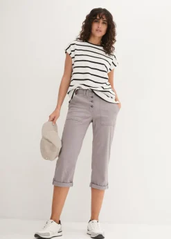 bonprix bonprix Pantalón elástico Gris Online