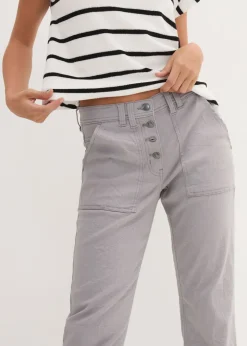 bonprix bonprix Pantalón elástico Gris Online