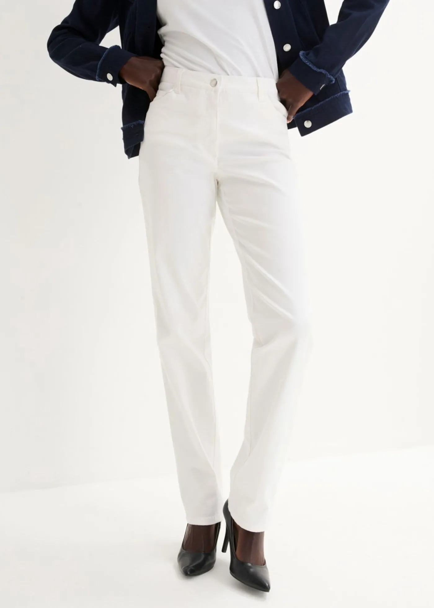 bonprix bonprix Pantalón elástico Blanco Sale