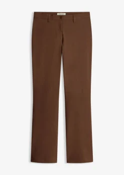 bonprix bonprix Pantalón elástico, bootcut marrón Online