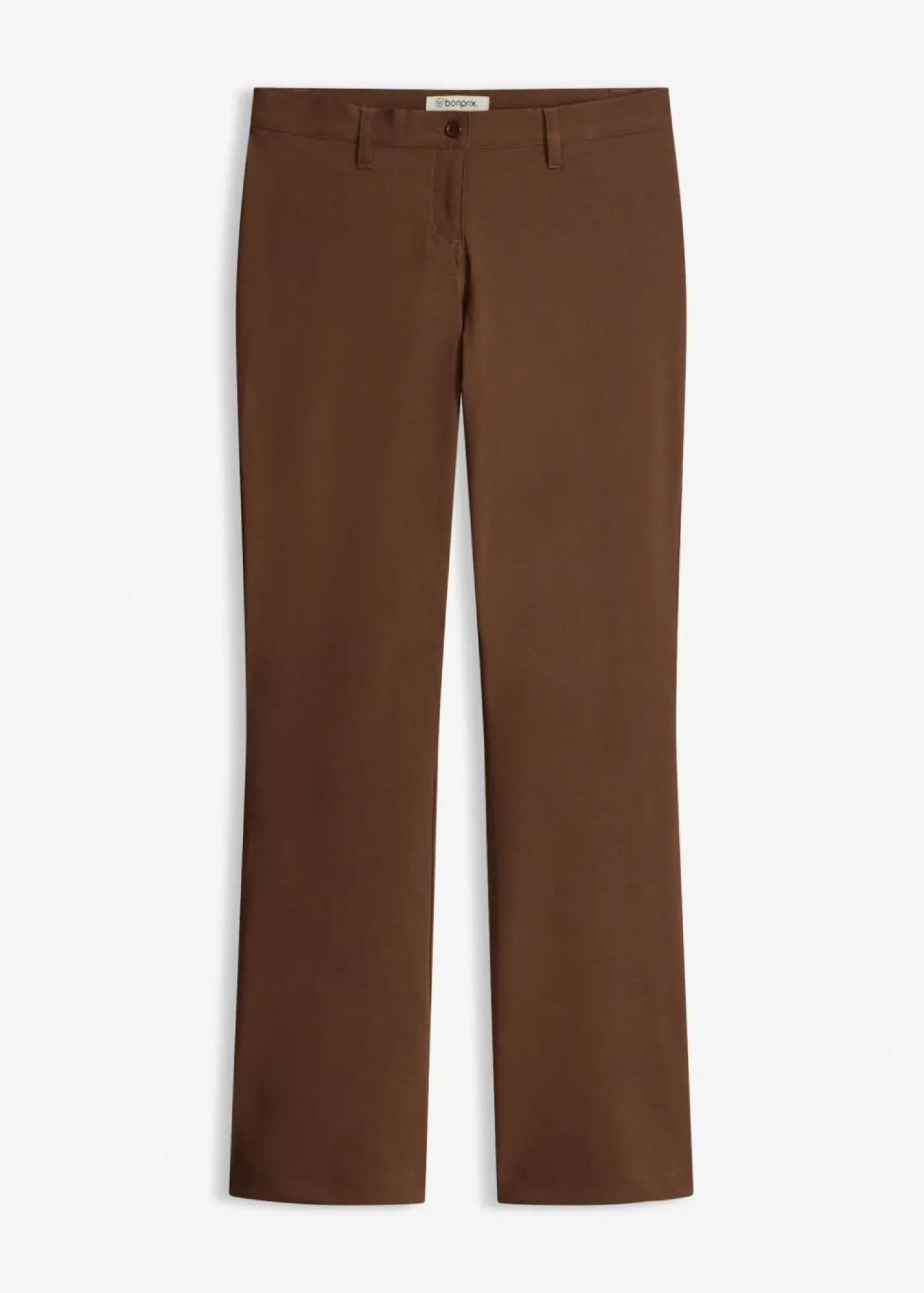 bonprix bonprix Pantalón elástico, bootcut marrón Online