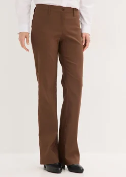bonprix bonprix Pantalón elástico, bootcut marrón New