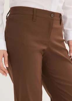 bonprix bonprix Pantalón elástico, bootcut marrón New