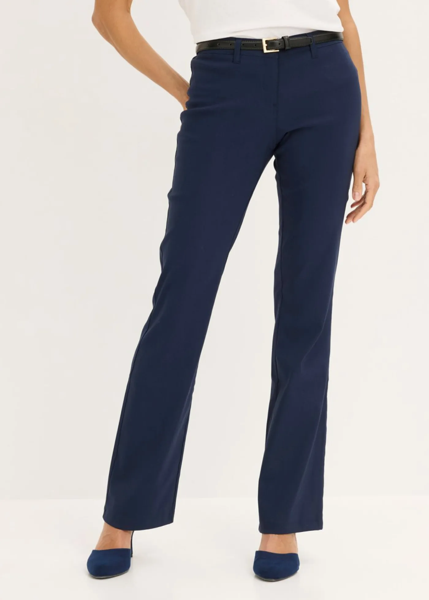 bonprix bonprix Pantalón elástico, bootcut Azul marino Best