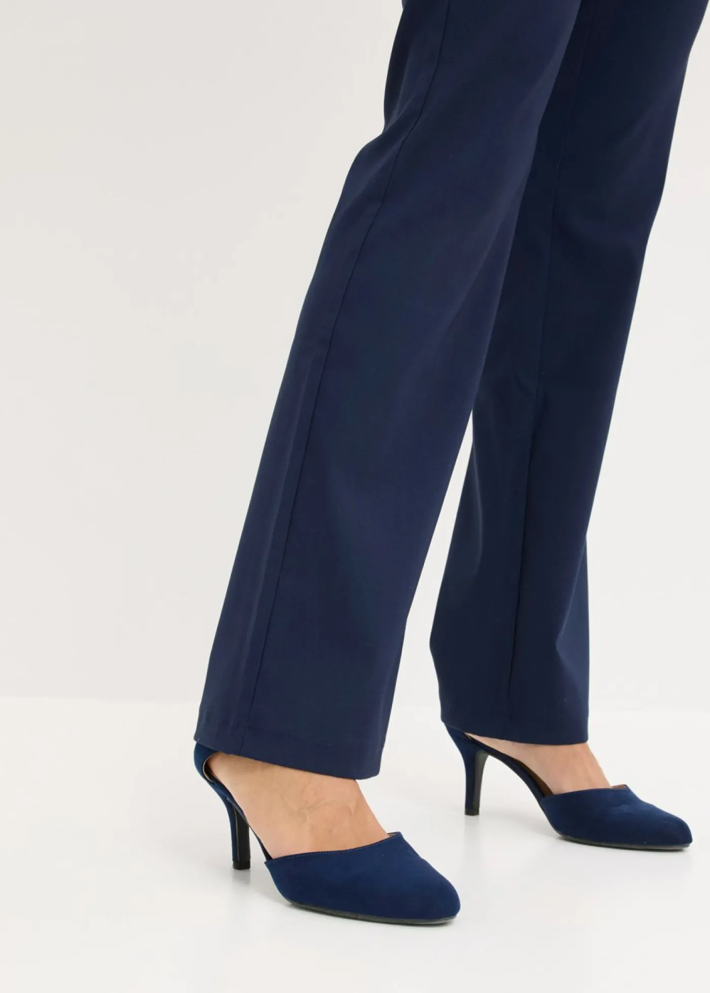 bonprix bonprix Pantalón elástico, bootcut Azul marino Best