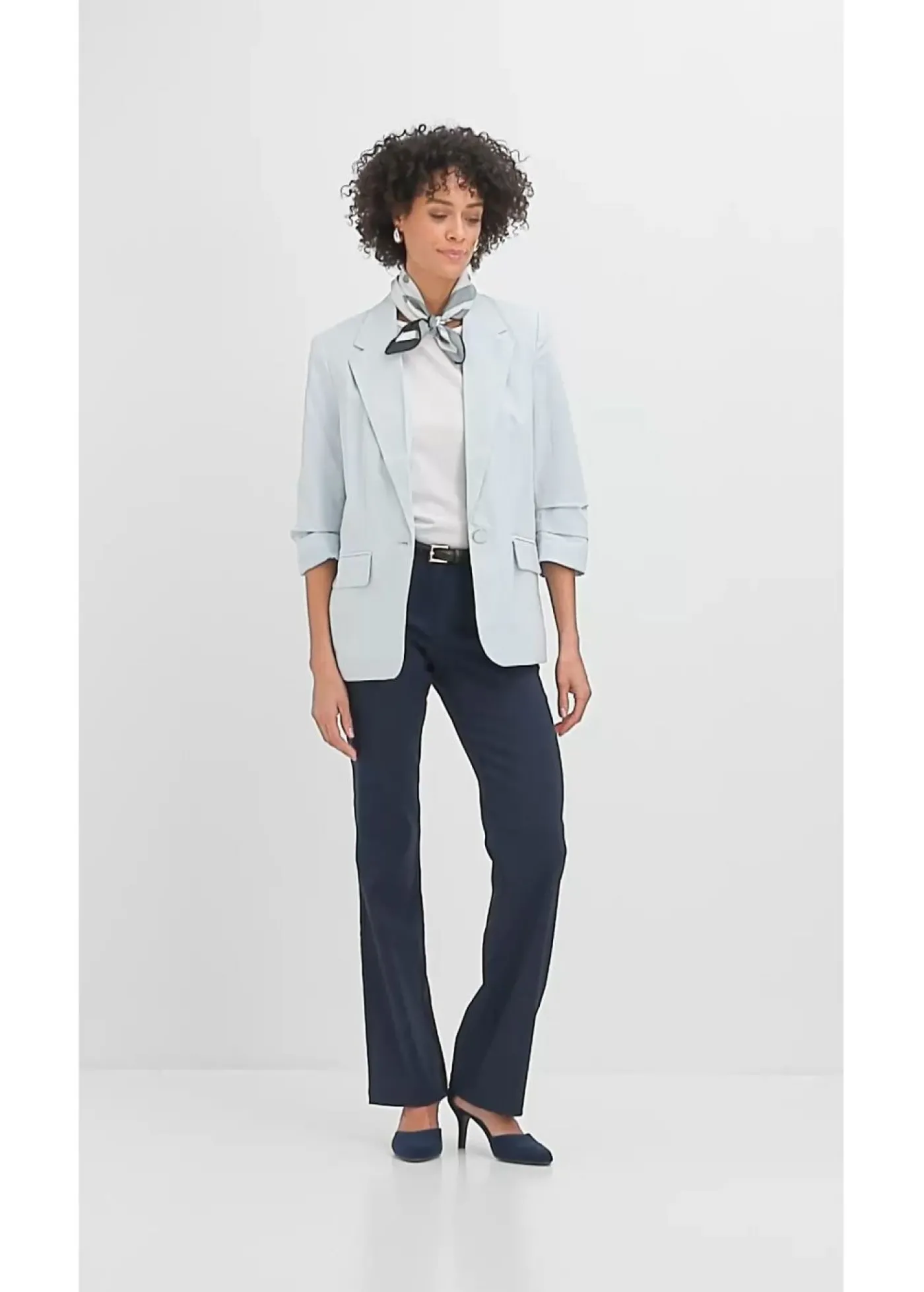 bonprix bonprix Pantalón elástico, bootcut Azul marino Best