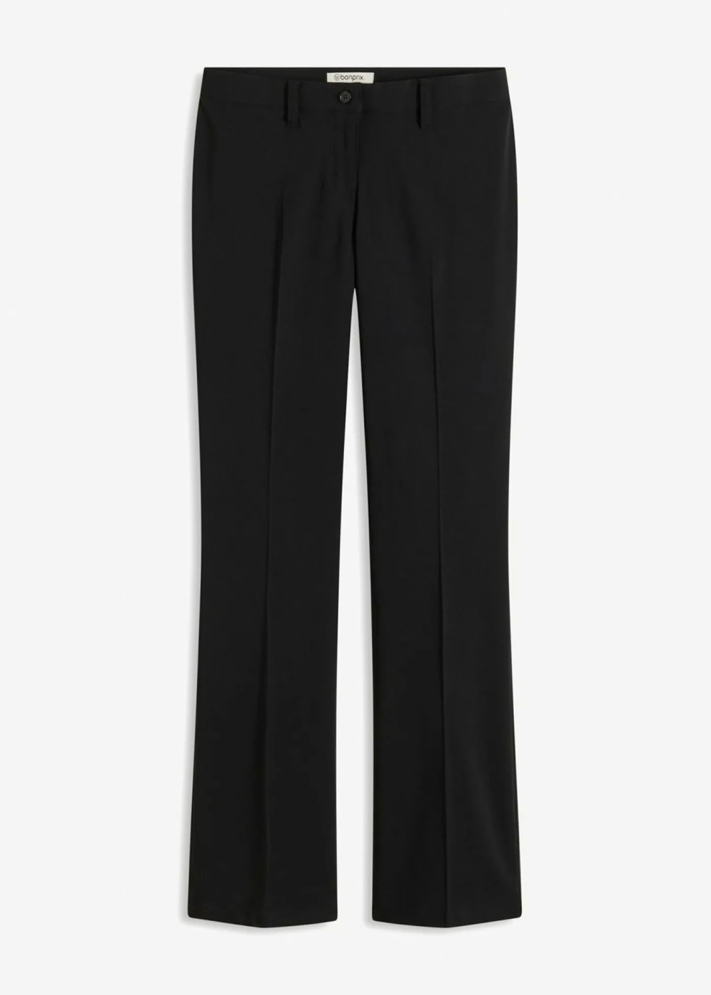 bonprix bonprix Pantalón elástico, bootcut Negro Hot