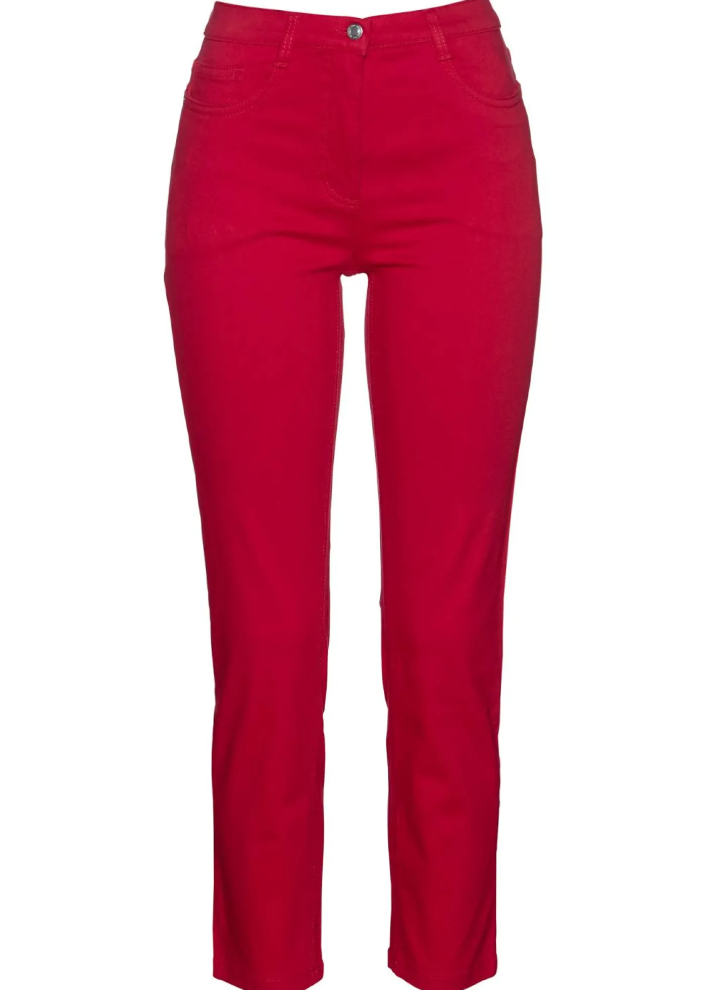 bonprix bonprix Pantalón elástico capri Granate