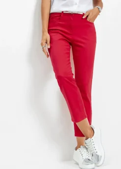 bonprix bonprix Pantalón elástico capri Granate