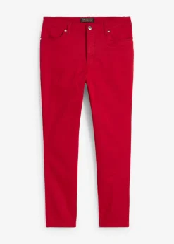 bonprix bonprix Pantalón elástico de algodón rojo cayena Discount