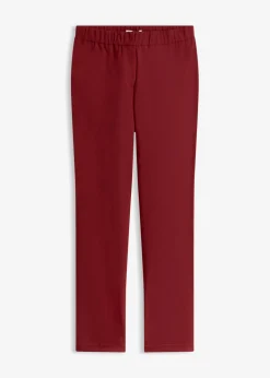 bonprix bonprix Pantalón elástico de bengalina Rojo rubí Hot