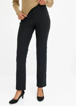bonprix bonprix Pantalón elástico de bengalina Marrón grisáceo New