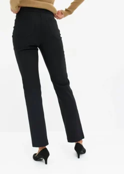 bonprix bonprix Pantalón elástico de bengalina Marrón grisáceo New
