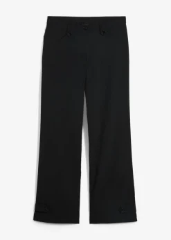bonprix bonprix Pantalón elástico de bengalina con cintura cómoda Negro