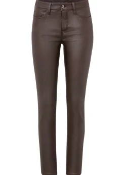 bonprix bonprix Pantalón elástico de mezcla de viscosa marrón Hot