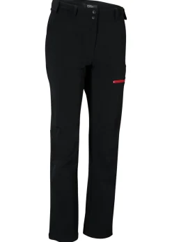 bonprix bonprix Pantalón elástico e impermeable de softshell con bolsillos Negro Best