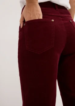 bonprix bonprix Pantalón estilo Marlene de pana rojo avellana New