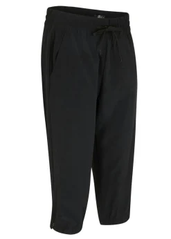 bonprix bonprix Pantalón funcional de largo capri y secado rápido Negro Clearance