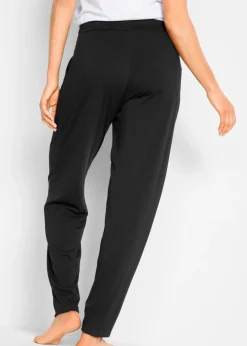 bonprix bonprix Pantalón harem con viscosa Negro Discount