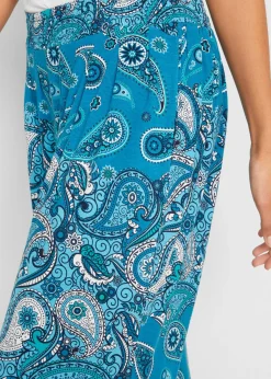 bonprix bonprix Pantalón harem de punto de mezcla de viscosa fluida turquesa Outlet