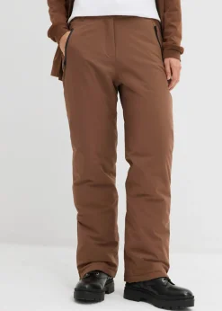 bonprix bonprix Pantalón impermeable de esquí Marrón claro Hot