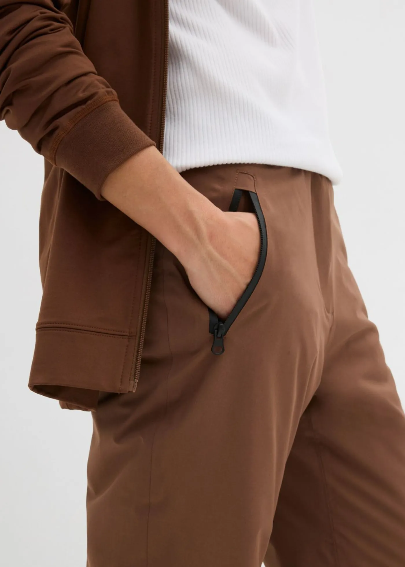 bonprix bonprix Pantalón impermeable de esquí Marrón claro Hot