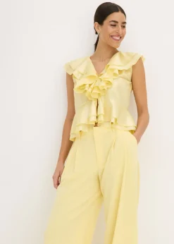 bonprix bonprix Pantalón Marlene Amarillo claro Online