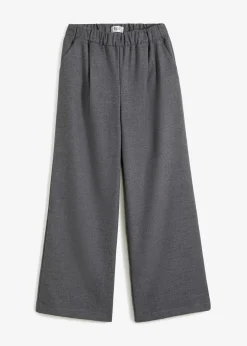 bonprix bonprix Pantalón Marlene con aspecto de lana Antracita jaspeado Outlet