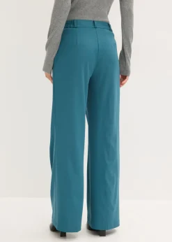 bonprix bonprix Pantalón Marlene con cinturilla cómoda verde pimiento New