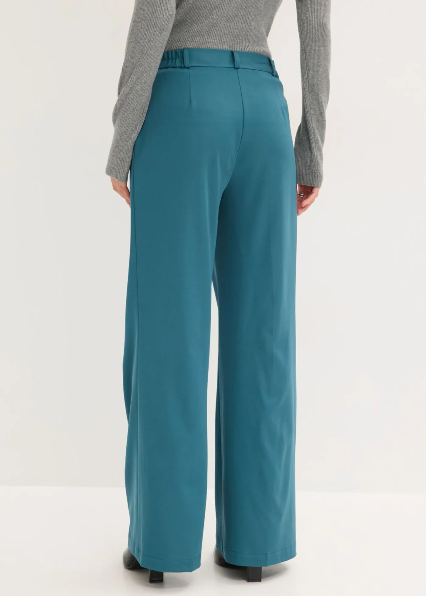 bonprix bonprix Pantalón Marlene con cinturilla cómoda verde pimiento New