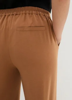 bonprix bonprix Pantalón Marlene con cinturón decorativo Marrón moka Best