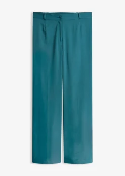 bonprix bonprix Pantalón Marlene con cinturilla cómoda verde pimiento Hot