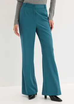 bonprix bonprix Pantalón Marlene con cinturilla cómoda verde pimiento Hot