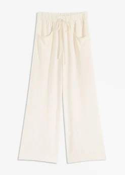 bonprix bonprix Pantalón Marlene de crepé ligero Beige natural Best