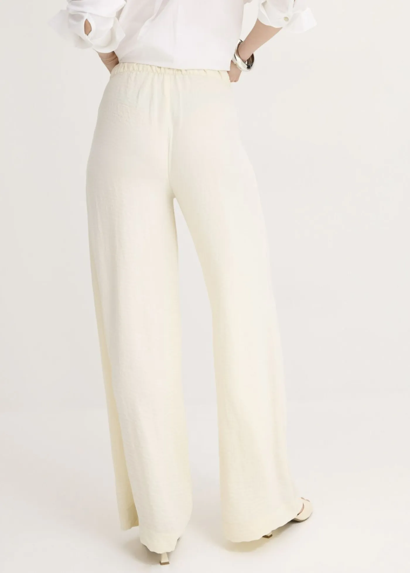 bonprix bonprix Pantalón Marlene de crepé ligero Beige natural Best