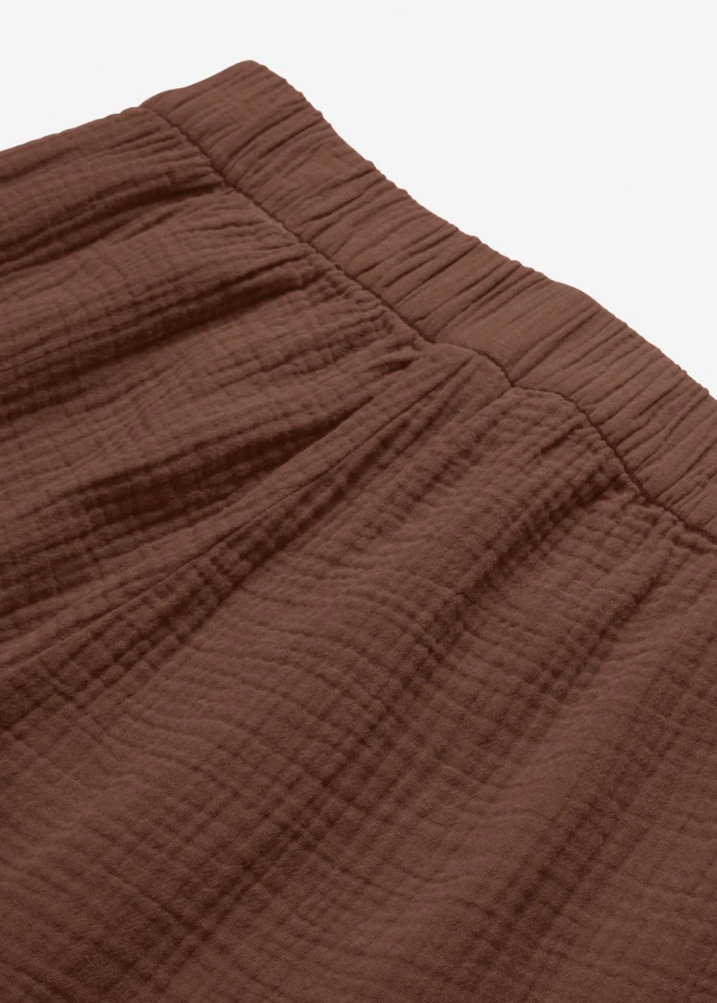 bonprix bonprix Pantalón Marlene de muselina de algodón marrón