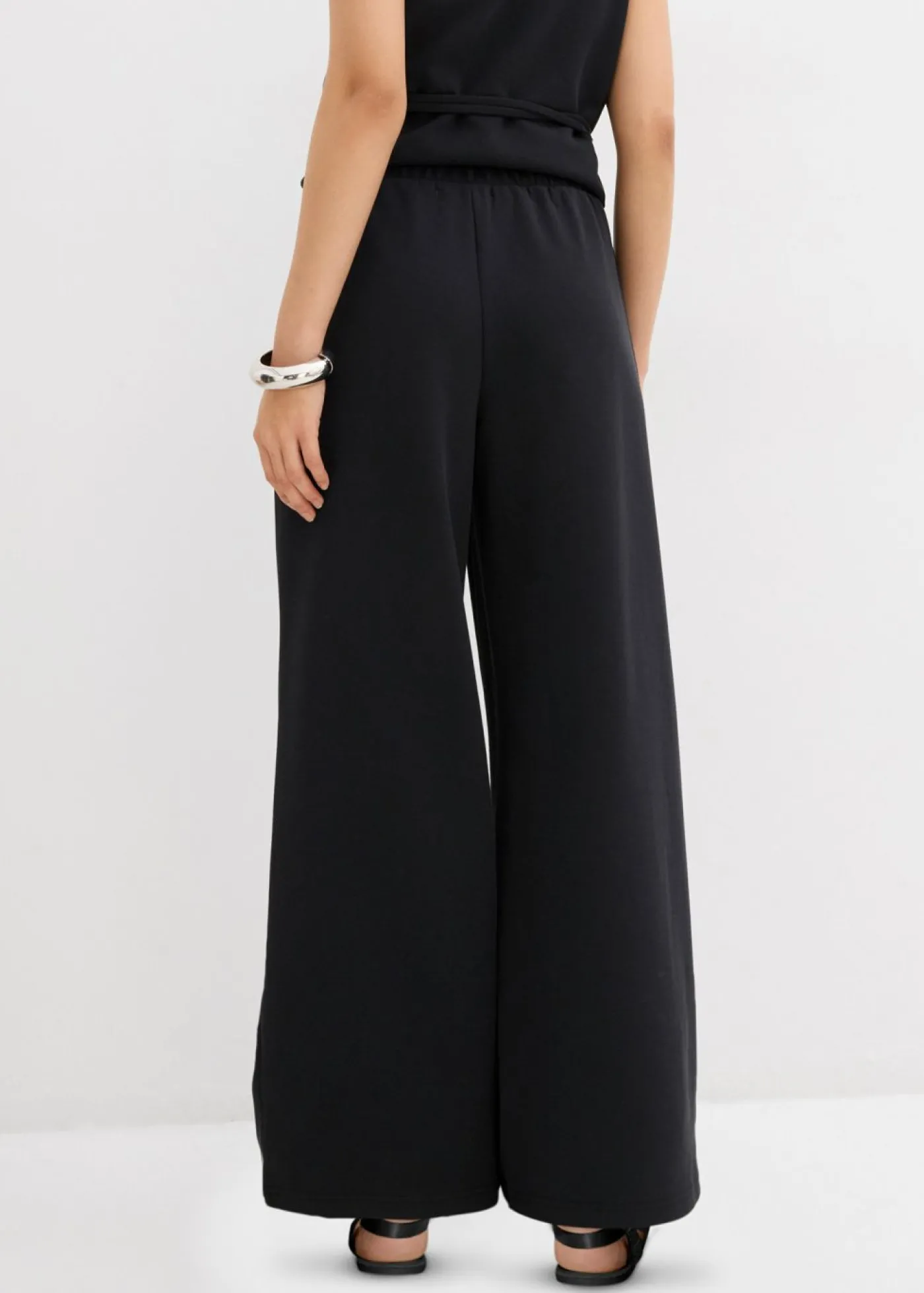 bonprix bonprix Pantalón Marlene de piqué Negro Online