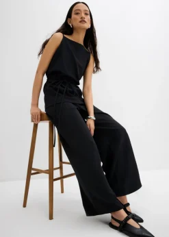 bonprix bonprix Pantalón Marlene de piqué Negro Online