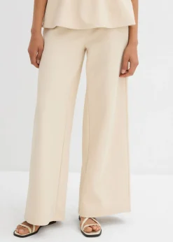 bonprix bonprix Pantalón Marlene de piqué gris guijarro Sale