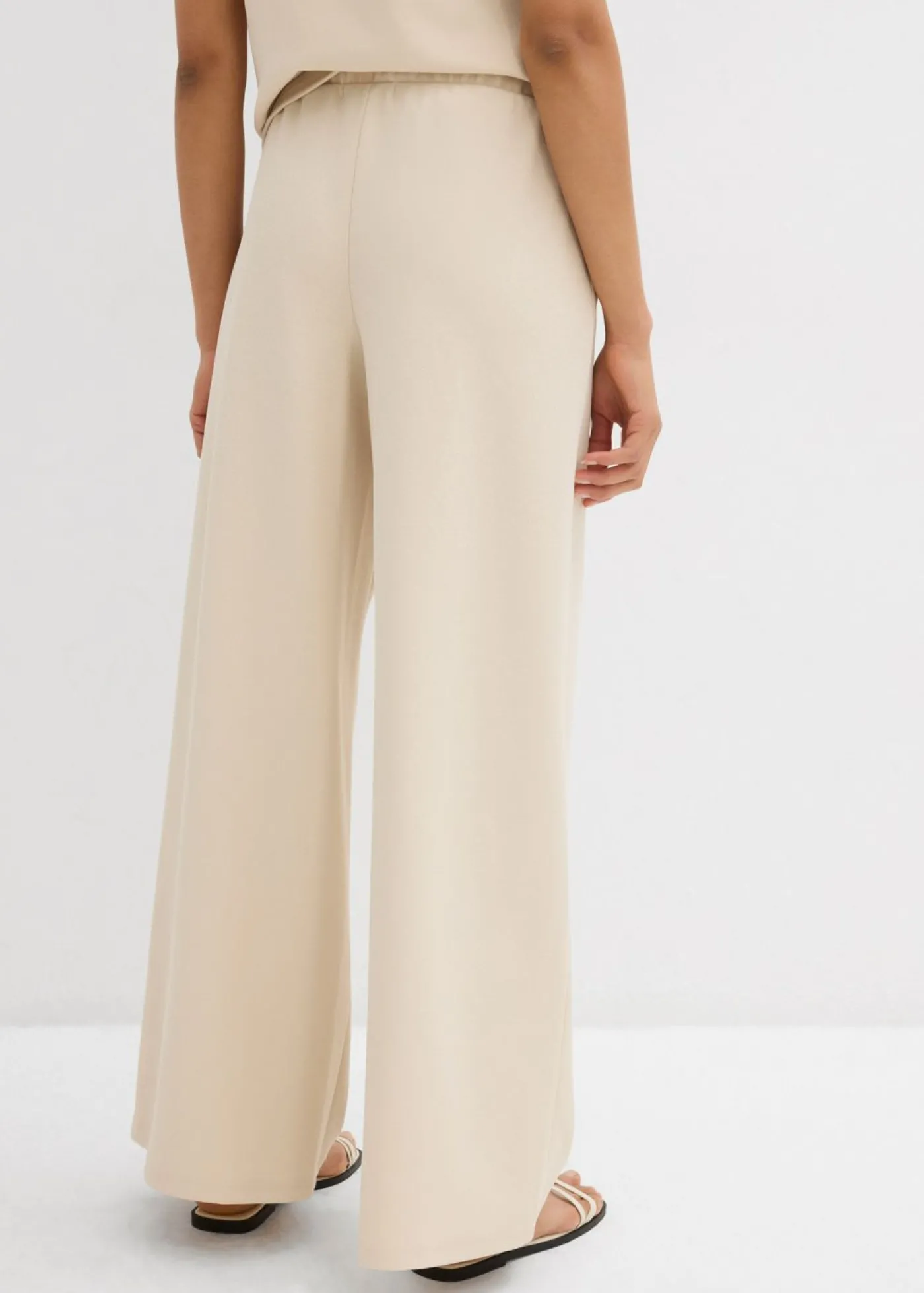 bonprix bonprix Pantalón Marlene de piqué gris guijarro Sale