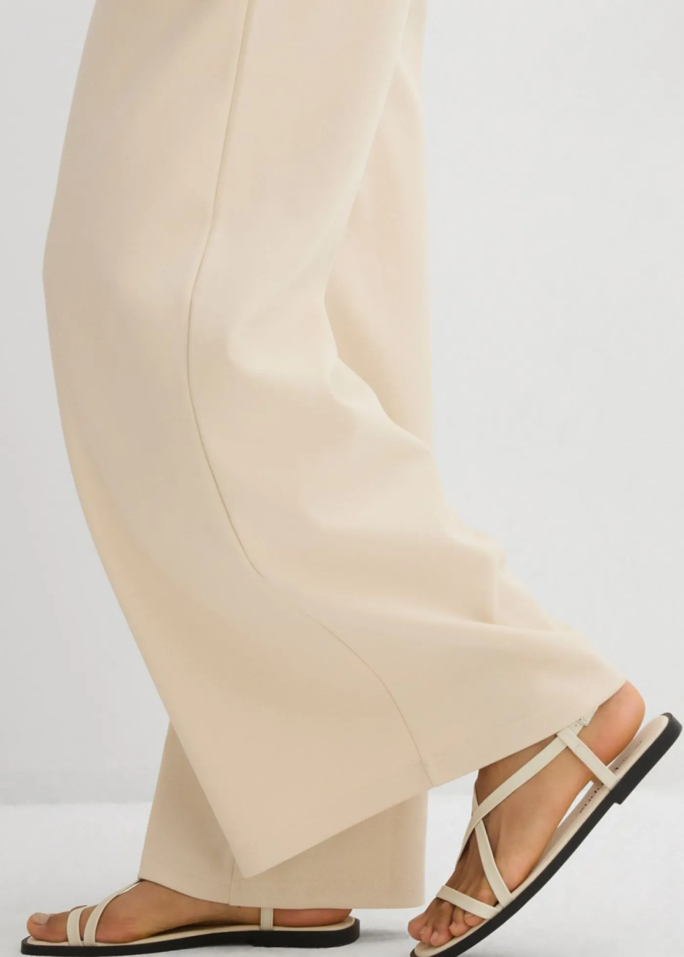 bonprix bonprix Pantalón Marlene de piqué gris guijarro Sale